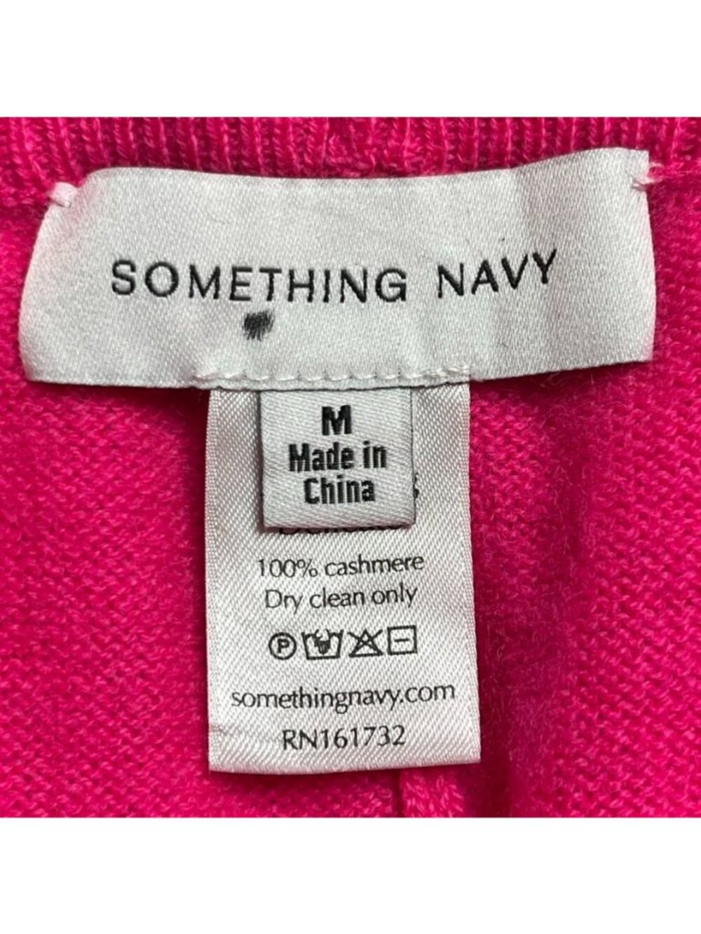 Something Navy Cashmere Joggers Medium M Fuchsia Pink Knit Lounge Pants Drawstri - Picture 7 of 7